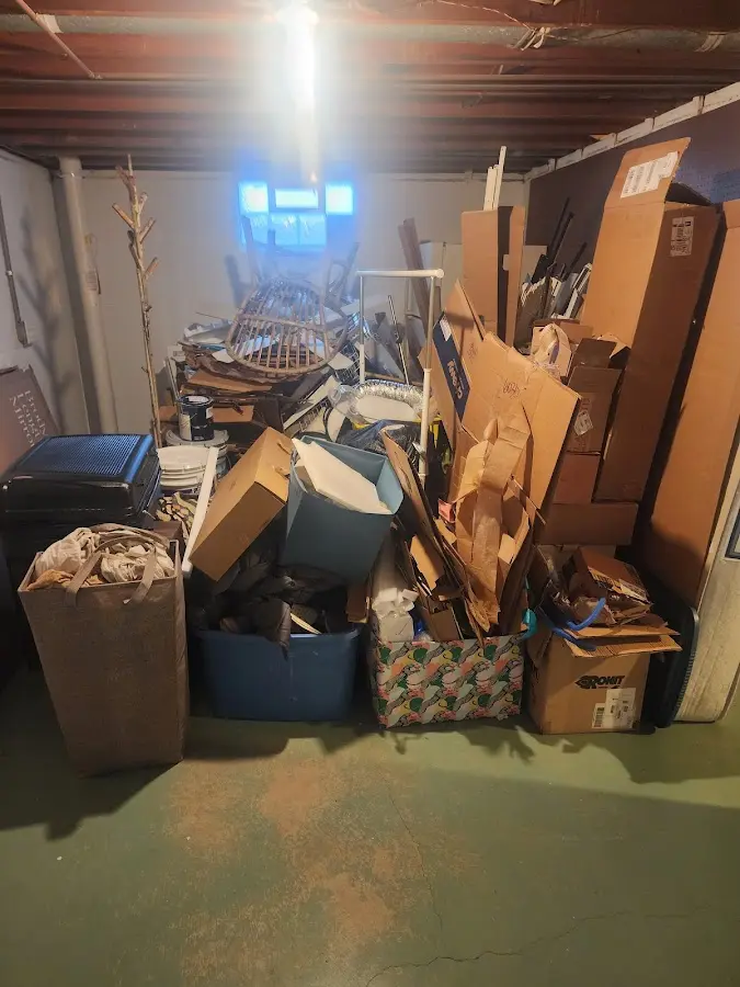 Roll-off dumpster container at job site for 8 Yard Dumpster Rental in Arcadia